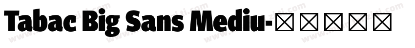 Tabac Big Sans Mediu字体转换